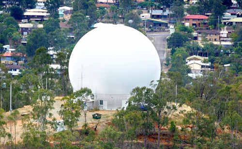 Early warning weather radar station at Redbank Plains. Early warning weather radar station at Redbank Plains.